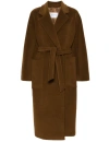 Max Mara Wool Coat In Classic Black In Brown