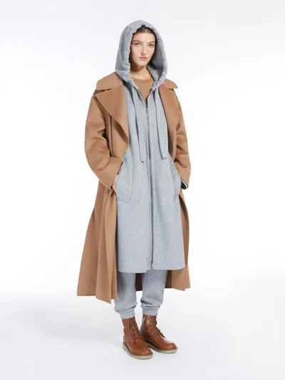 Max Mara Wool Coat In Gray