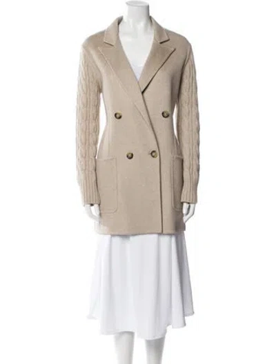 Pre-owned Max Mara Wool Coat In Neutral