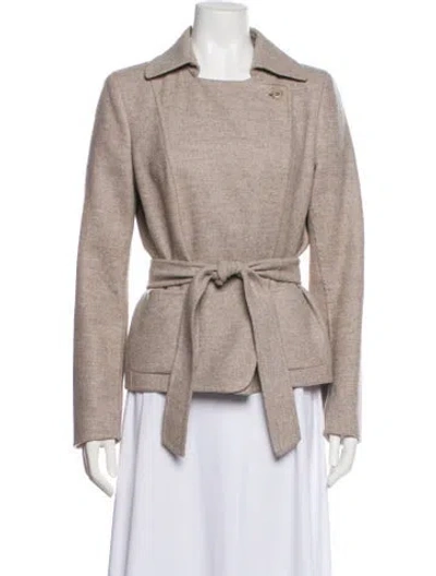 Pre-owned Max Mara Wool Coat In Neutral