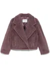 Max Mara Oggeri Casual Jackets And Parka Purple In Purple