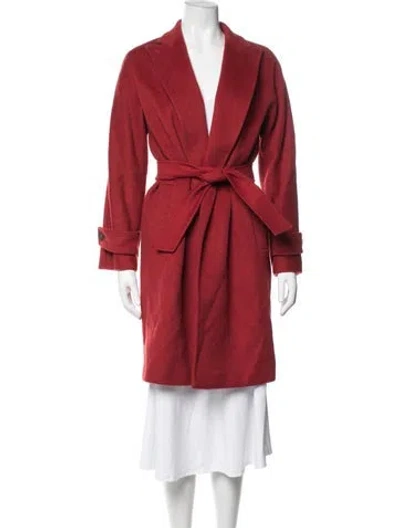 Pre-owned Max Mara Wool Coat In Red
