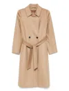 Max Mara Women Wool Coat In Sand