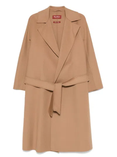 Max Mara Wool Coat In Sand