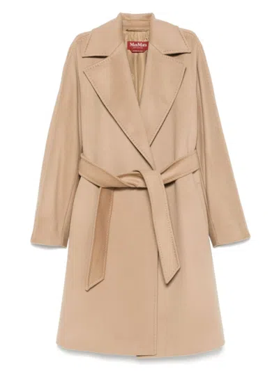Max Mara Wool Coat In Sand