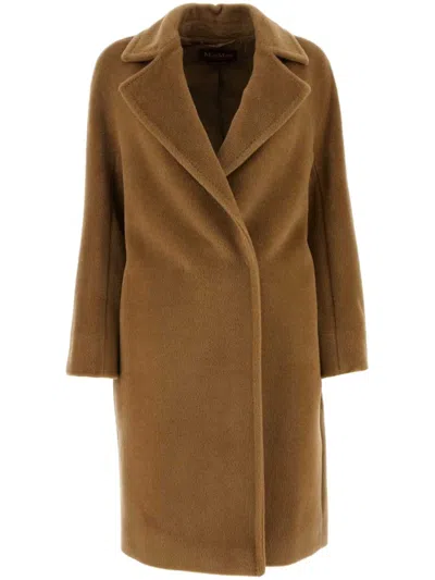 Max Mara Wool Coat In Brown