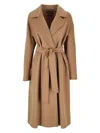 Max Mara Wool Coat In Sand