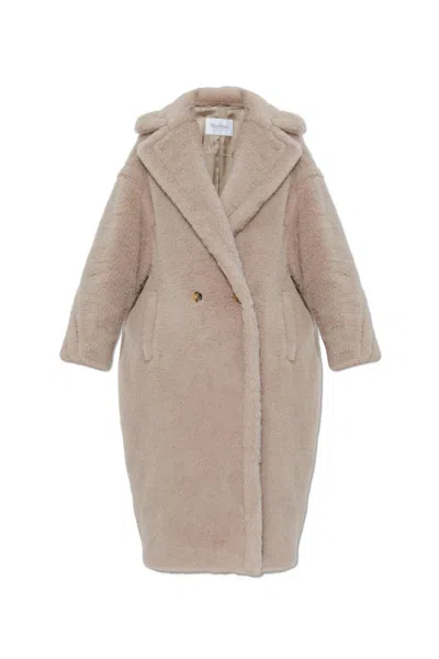 Max Mara Wool Coat Tedgirl In Neutral