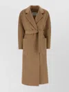 Max Mara Camel Wool Locri Coat In Brown