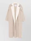 Max Mara Wool Blend Coat Lapel Contrasting