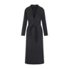 Max Mara Wool Coat With Exaggerated Lapels In Gray