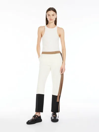 MAX MARA WOOL CRÊPE SLIM-FIT TROUSERS