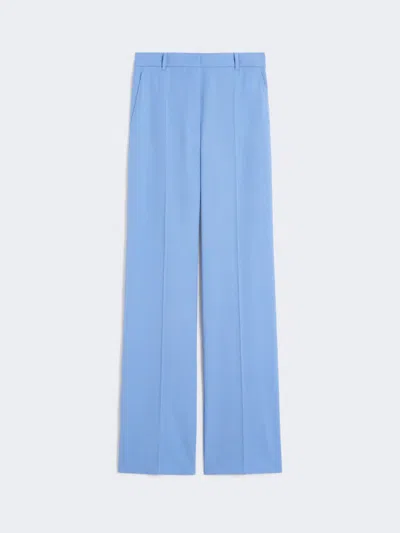 Max Mara Studio High-waisted Straight Fit Wool Trousers In Multi