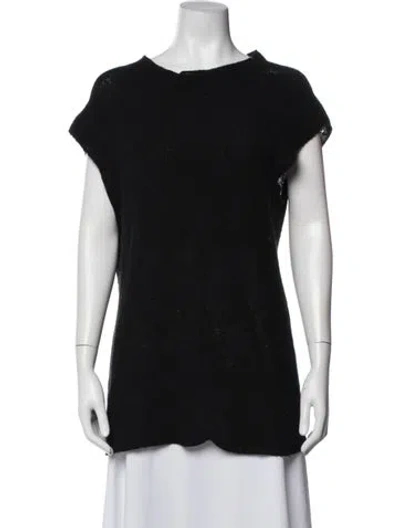 Pre-owned Max Mara Wool Crew Neck Sweater In Black