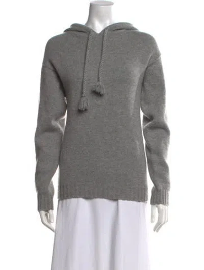 Pre-owned Max Mara Wool Crew Neck Sweater In Gray