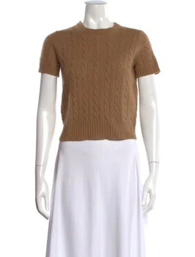Pre-owned Max Mara Wool Crew Neck Sweater In Neutral