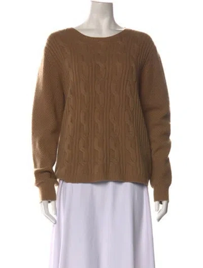 Pre-owned Max Mara Wool Crew Neck Sweater In Neutrals