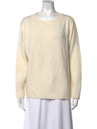 Pre-owned Max Mara Wool Crew Neck Sweater In Neutrals