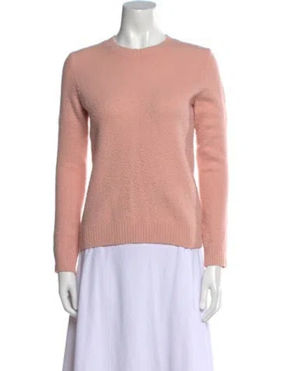 Pre-owned Max Mara Wool Crew Neck Sweater In Pink