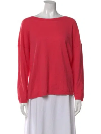 Pre-owned Max Mara Wool Crew Neck Sweater In Pink