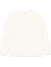 Max Mara Wool Crewneck Sweater In White