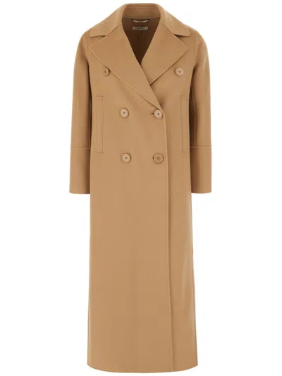 Max Mara Wool-cashmere Double-breasted Madame Coat In Camel