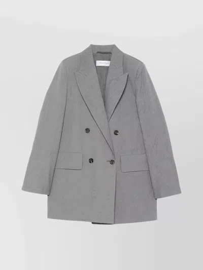 MAX MARA WOOL DOUBLE-BREASTED JACKET REAR VENTS