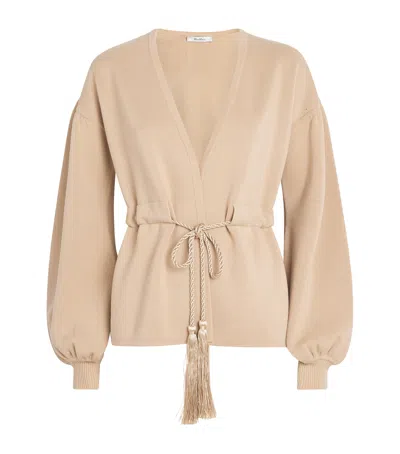 MAX MARA WOOL DRAWSTRING CARDIGAN