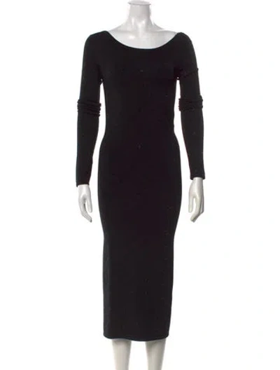 Pre-owned Max Mara Wool Dress In Black