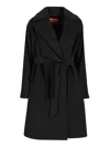 Max Mara Cles Coat In Black