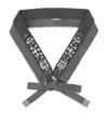 Max Mara Wool Embellished Hood Cuff In Multi