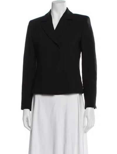 Pre-owned Max Mara Wool Evening Jacket In Black