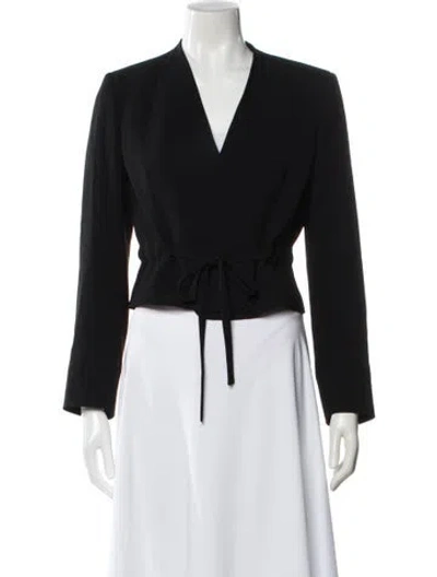 Pre-owned Max Mara Wool Evening Jacket In Black