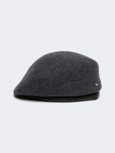 Max Mara Wool Felt Beret In Black