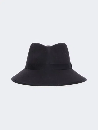 Max Mara Wool Felt Hat In Black