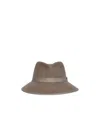 Max Mara Wool Felt Hat In Brown