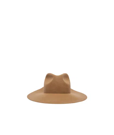 Max Mara Wool Felt Hat In Brown
