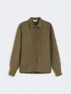 Max Mara Wool Felt Shirt In Neutral