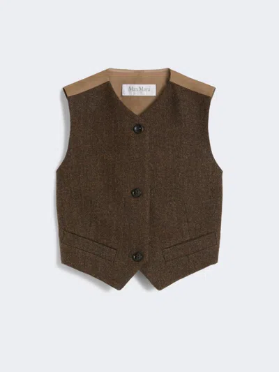 MAX MARA WOOL FELT WAISTCOAT