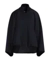 Max Mara Wool Flight Jacket In Black
