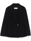 Max Mara Tailored Black Blazer With Deep V-neckline