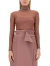 Max Mara Turtleneck Long In Pink