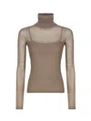 Max Mara Fatuo Jersey Long Sleeve Top & Tank Top In Sand