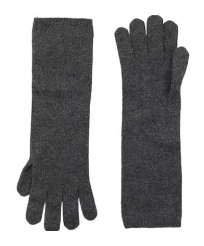 Max Mara Wool Gloves In Leaden