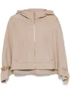 Max Mara Virgin Wool-silk-cashmere Poncho In Neutral