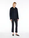 Max Mara Wool Hoodie In Ultramarine