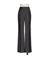 Max Mara Wool Horn Casual Trousers In Gray