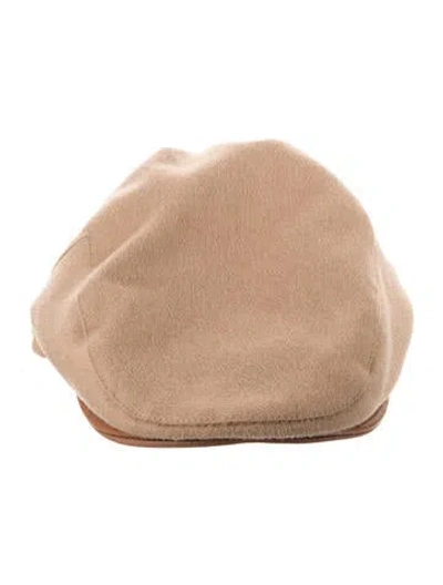 Pre-owned Max Mara Wool Ivy Cap In Brown