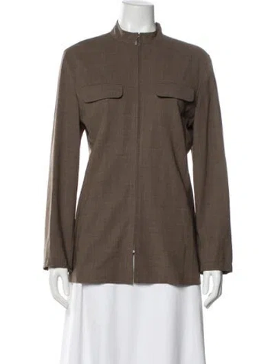 Pre-owned Max Mara Wool Jacket In Brown