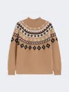Max Mara Hardy Camel Turtleneck Sweater In Brown